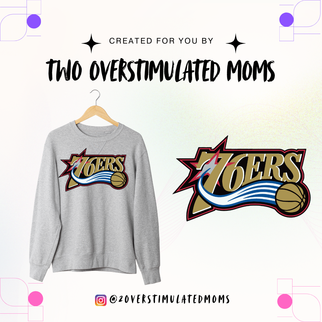 76ers early logo shirt - crewneck - hoodie