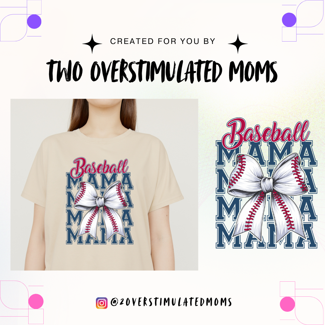 Baseball Mama Bows shirt - crewneck