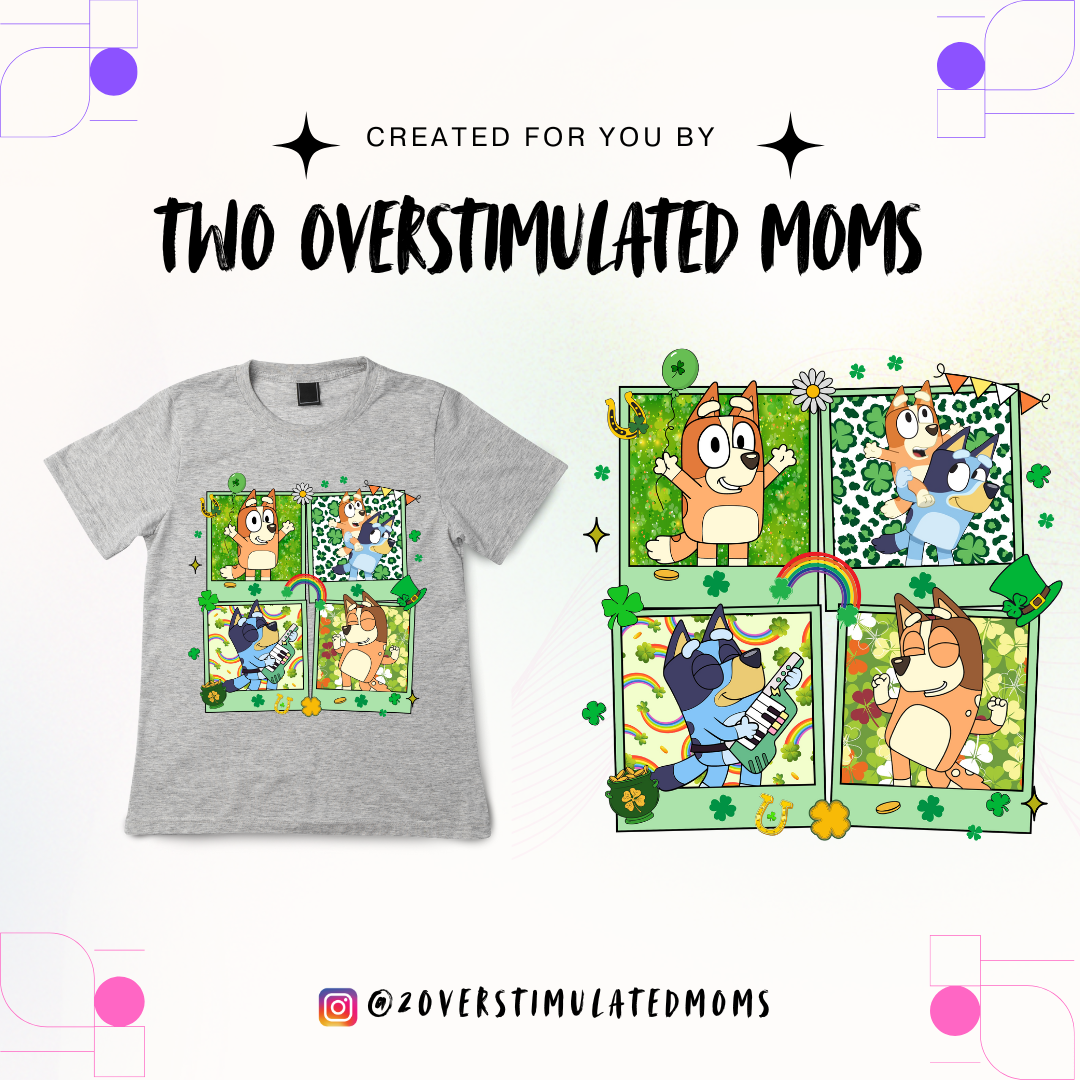 Bluey & Bingo St. Patrick’s Day shirt - crewneck