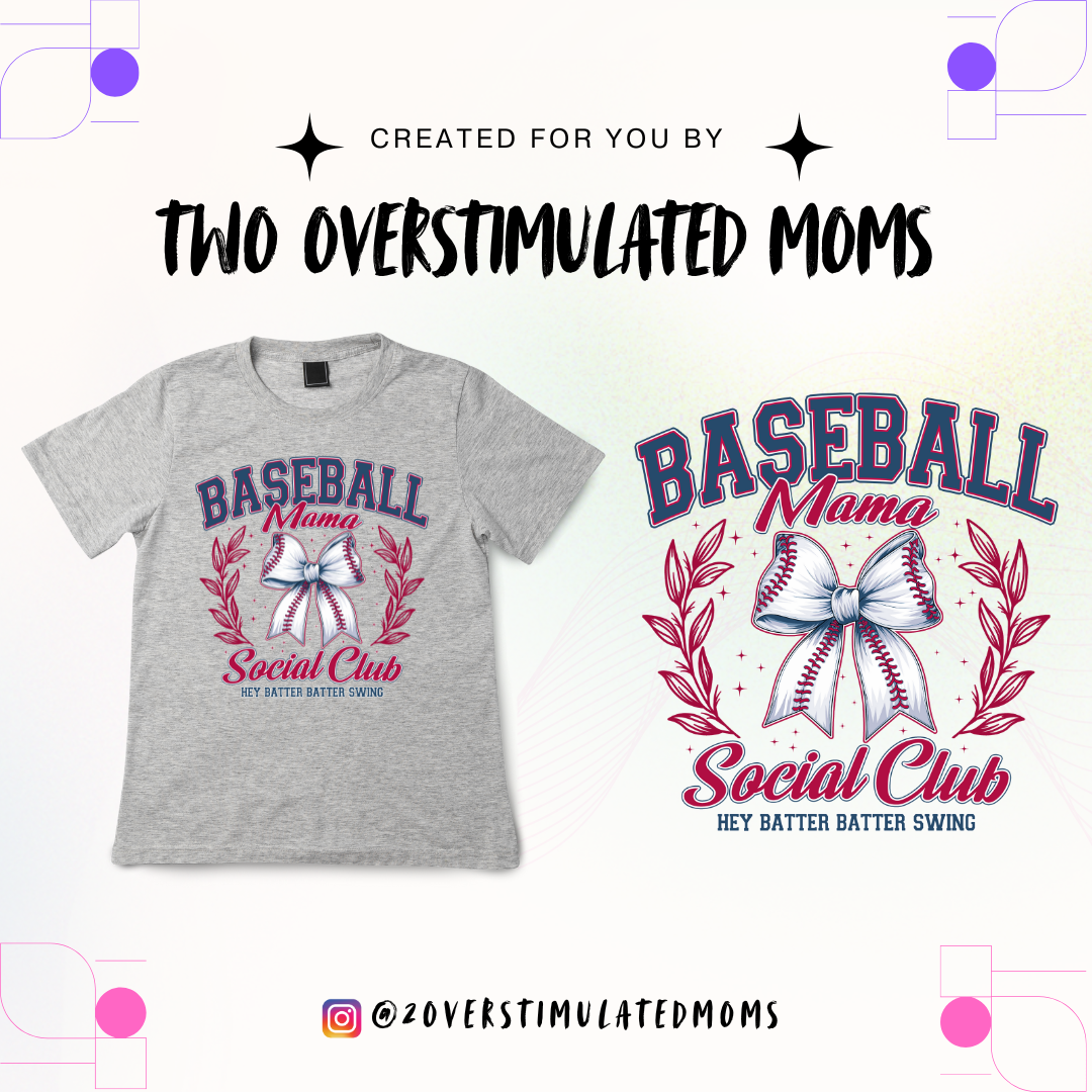 Baseball Mama Social Club shirt - crewneck