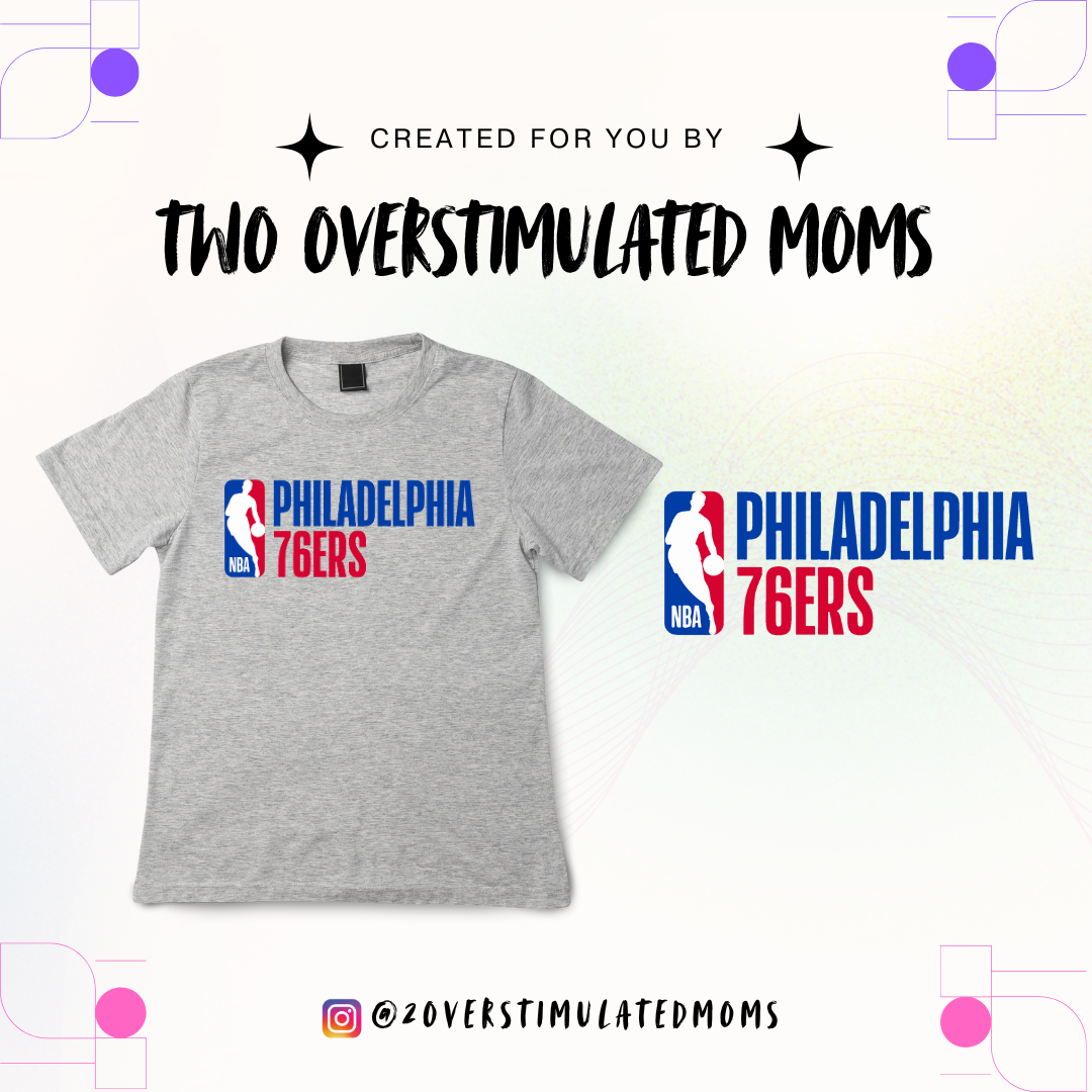76ers NBA logo shirt - crewneck - hoodie