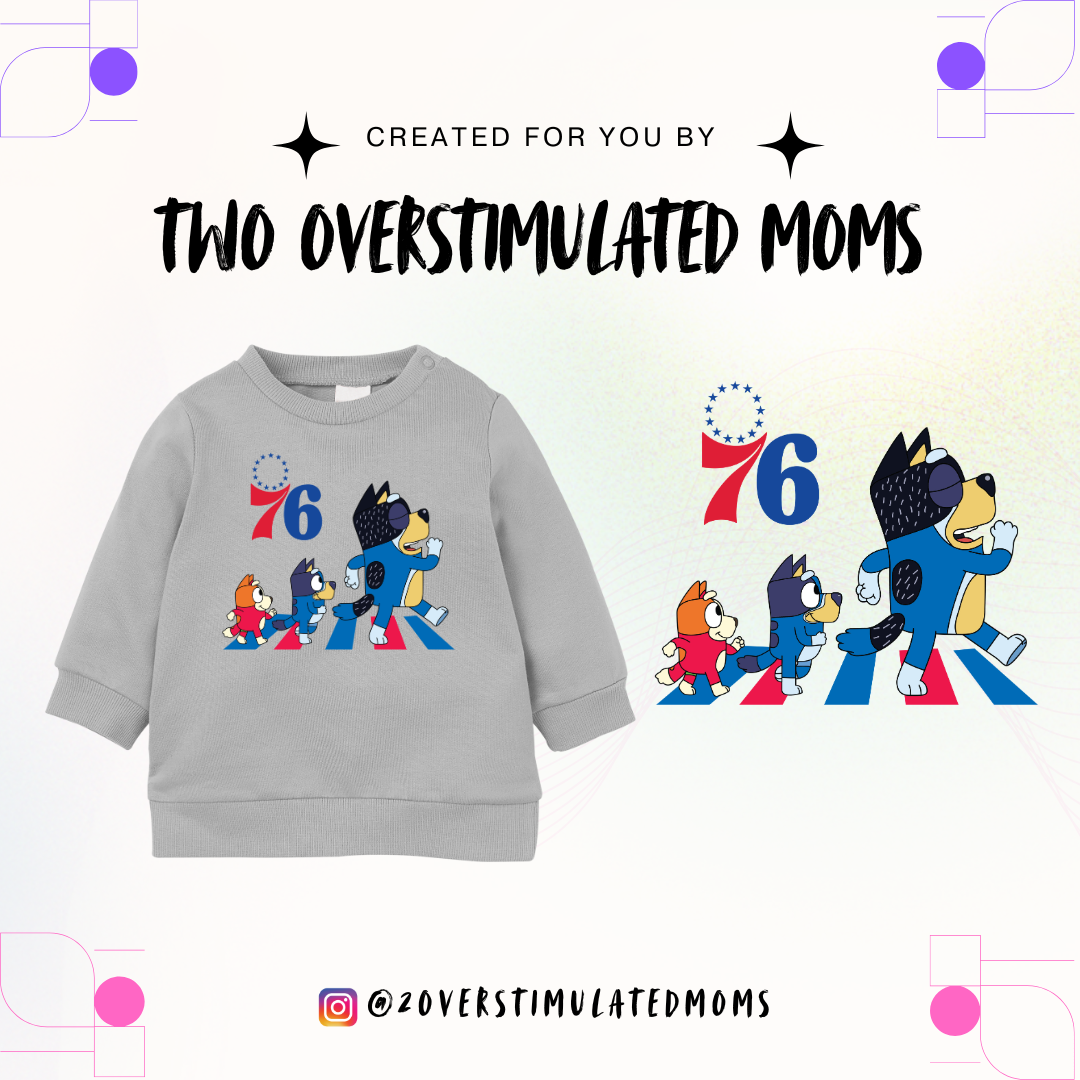 76ers Bluey Crossing shirt - crewneck - hoodie
