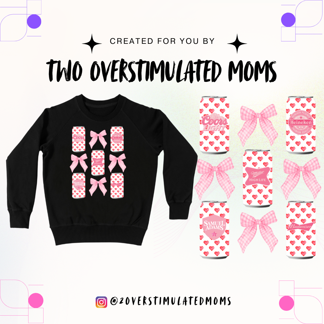 Pink Beers & Bows shirt - crewneck - hoodie