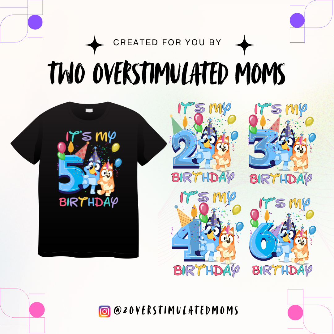Bluey Birthday T-shirt