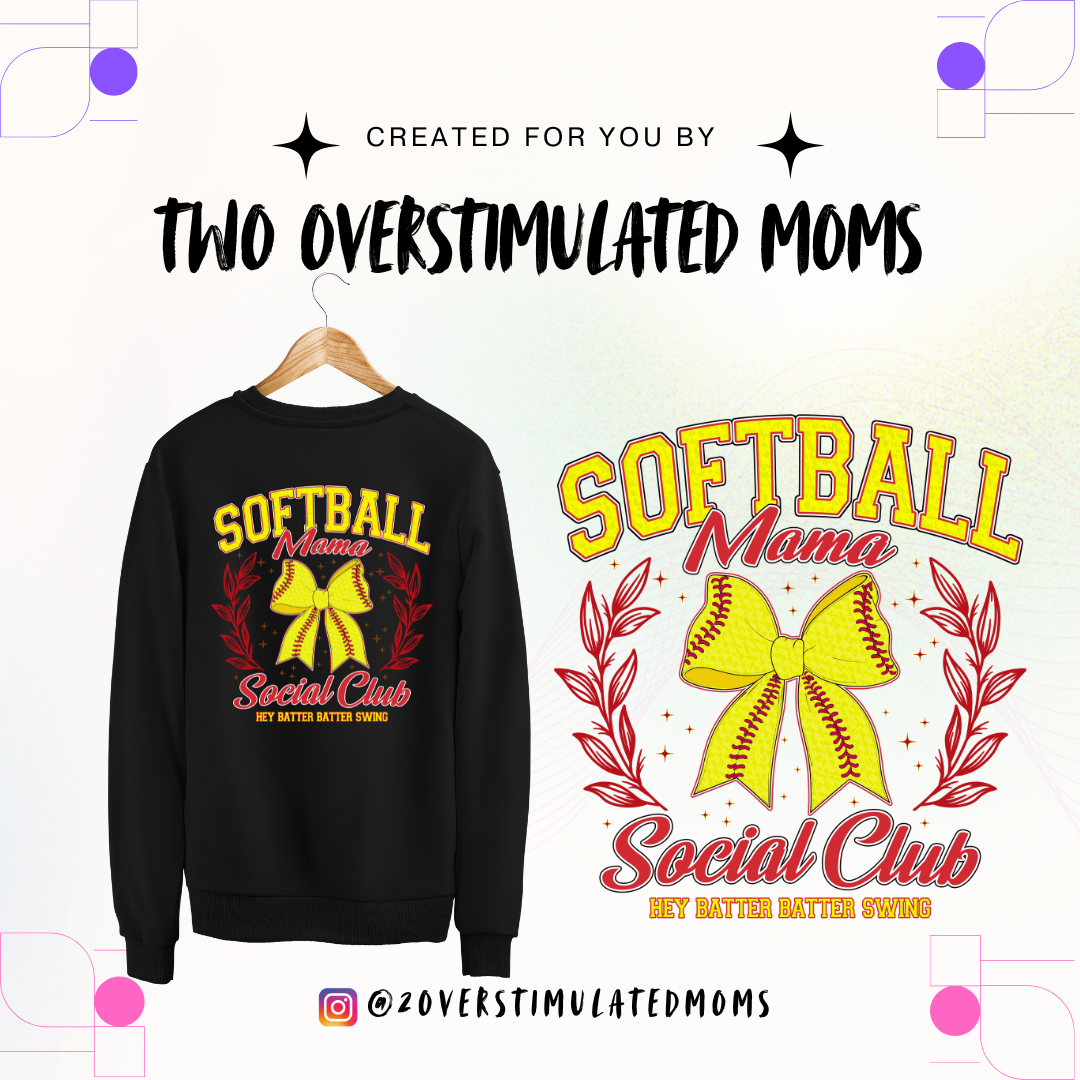 Softball Mama Social Club shirt - crewneck - hoodie