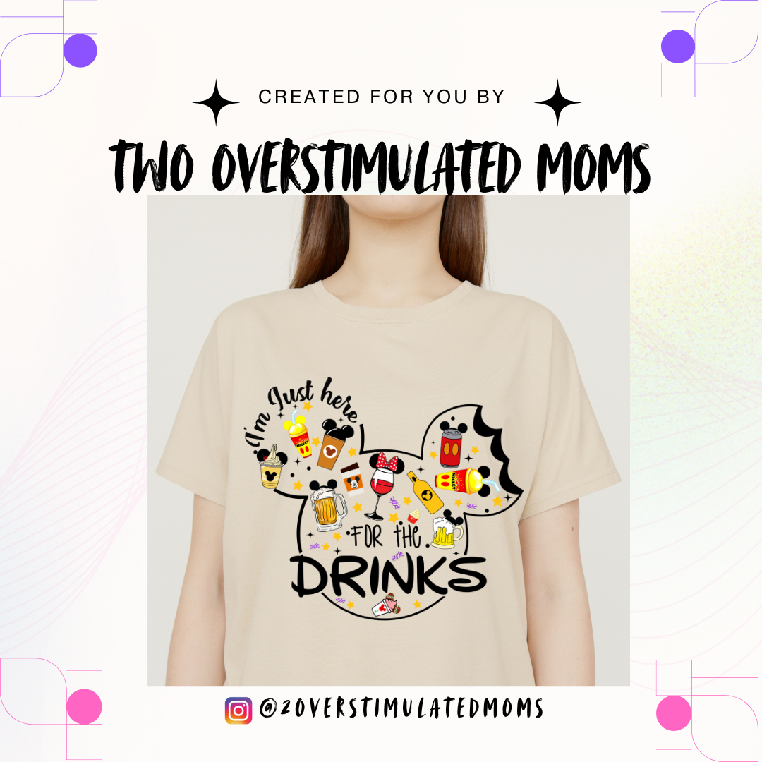 Here for the Drinks Mickey Ears t-shirt - tank top - crewneck