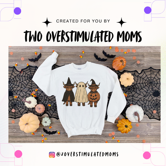 Halloween Highland Cow t-shirt - crewneck